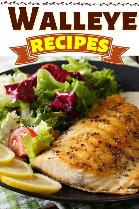 These quick and easy walleye recipes are delicious, versatile, and family-friendly. From pan-fried to grilled, walleye should be your new summer go-to. Pan Seared Walleye Recipes, Ways To Cook Walleye, Sauteed Walleye Recipes, Grilled Walleye Recipes, Grilled Walleye, Walleye Recipes, Walleye Fish, Air Fried Fish, Walleye Fish Recipes