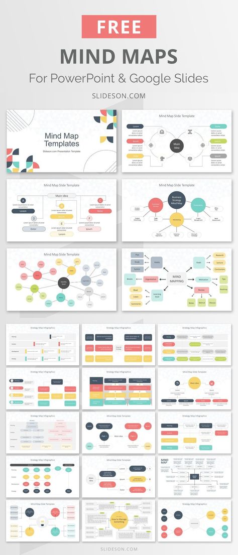 20 different mind map templates to organize ideas, brainstorm, and plan projects.   /#MindMaps #MindMap #Brainstorm #PowerPoint #PPT #GoogleSlides Personal Identity Mind Map, Digital Mind Map Design, Mindmap Ideas Design, Template Mind Map, Mindmap Design, Mindmap Template, Mind Map Ideas, Mindmap Ideas, Creative Mind Map