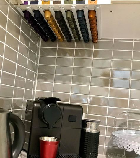 Pod Storage, Coffee Organization, Coffee Cabinet, Coffee Pod Storage, Pod Coffee Machine, Nespresso Pods, Cheap Coffee, Coffee Pod Holder, Kitchen Clutter