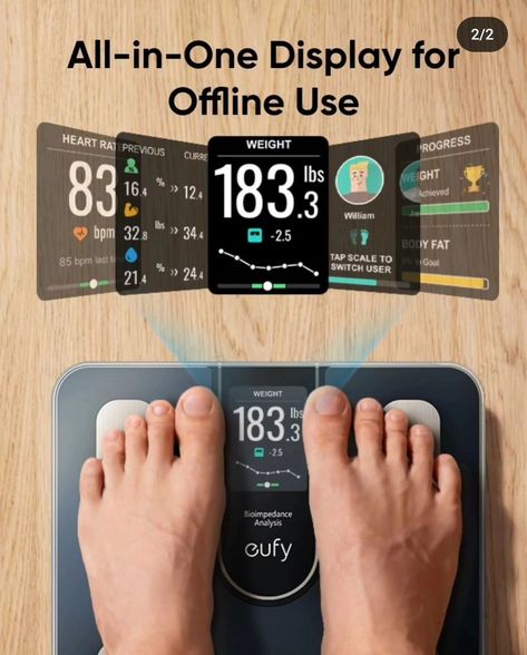 Smart Scale C20, Digital Bathroom Body Fat Scale with Large TFT Screen, All-in-One Display for Offline Use, Bluetooth Scale for Body Weight with 16 Metrics, BMI, Multi-Modes, High Accuracy Price drop plus code eufyScaleC20 🔥🔥🔥🔥 https://amzn.to/4fYKP5s Link to purchase is located in my bio/profile @minionrun_deals #amazondeals #amazonfinds #amazon #sale #hotdeals #promo #code Body Fat Scale, Smart Scale, Amazon Sale, Price Drop, Hot Deals, Body Fat, Body Weight, Amazon Deals, All In One