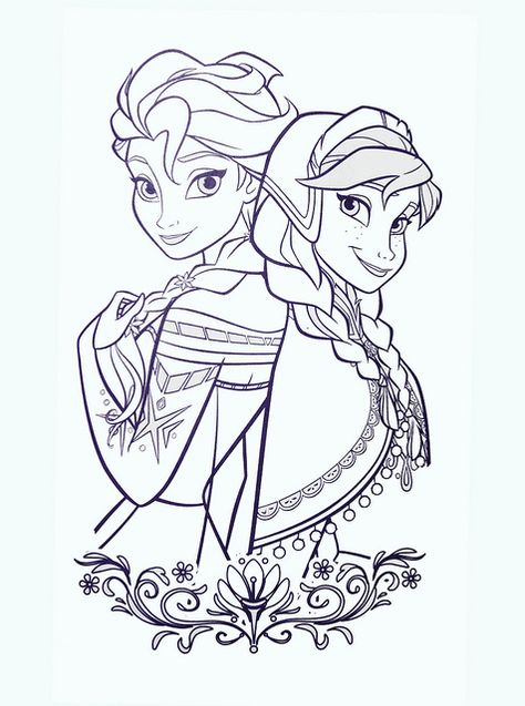 Frozen Coloring Book | Flickr - Photo Sharing! Frozen Coloring Sheets, Elsa Coloring, Fargelegging For Barn, Elsa Coloring Pages, Anna Und Elsa, Frozen Coloring Pages, Disney Princess Coloring Pages, Ariel Disney, صفحات التلوين