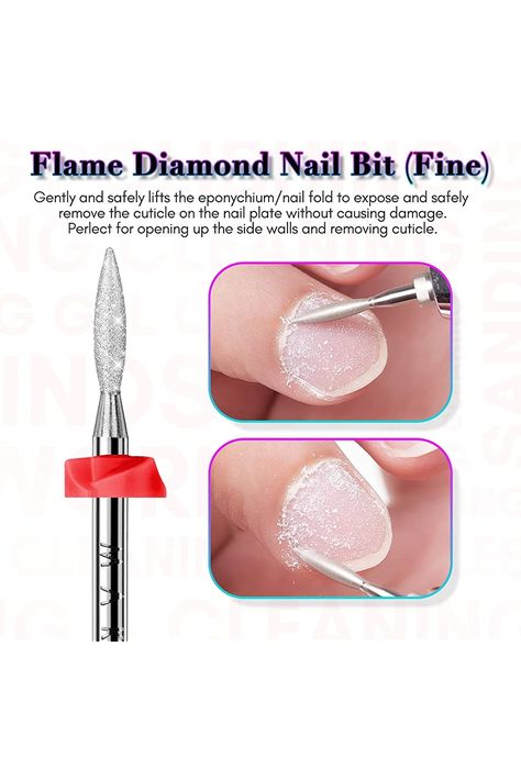 Makartt Diamond Nail Drill Bits 3 PCS Cuticle Drill Bits, All In One Nail Prep Kit for Under Nail Dead Skin Cleaning 3/32&#34; Safety Nail Bits Professional nail Art tools for manicure, Nail Trimmer Nail Prep With Drill, Tips For Using A Nail Drill, How To Clean Nail Drill Bits, Acrylic Nail Drill Bits Guide, Which Nail Drill Bit To Use, Nail Art Photos, Gel Acrylic Nails, Professional Nail Art, Diy Fashion Accessories