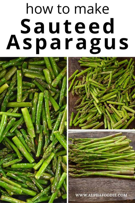 With just four ingredients, my pan-fried asparagus is an easy and delicious side dish that can add a boost of goodness to any meal. How To Saute Asparagus, Pan Fried Asparagus, Fried Asparagus, Sauteed Asparagus, Saute Asparagus, Low Sugar Desserts, Asparagus Fries, Toddler Snacks, Seasonal Recipes