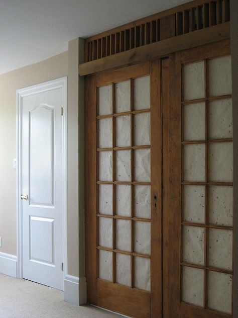 Shoji Doors | Shoji-style Doors | Flickr - Photo Sharing! Shoji Doors, Paper Light, Light Filter, Japanese Paper, Japanese Style, Shutters, China Cabinet, French Doors, Photo Sharing