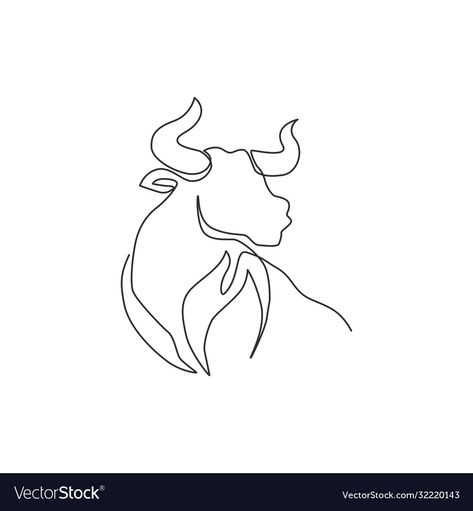 One Line Bull Tattoo, Spain Bull Tattoo, Spanish Bull Tattoo, Bull Tattoo Feminine, Ox Tattoo, Bull Mascot, Buffalo Tattoo, Bull Skull Tattoos, Taurus Tattoo