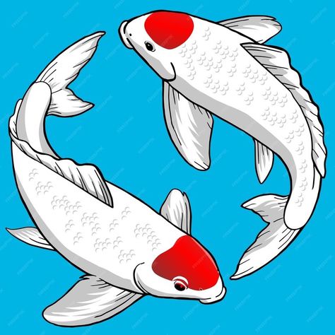 Premium Vector | Set of tancho koi fish for premium pack Tancho Koi, Psd Icon, Iconic Photos, Koi Fish, Vector Photo, Koi, Premium Vector, Graphic Resources, Vector Images