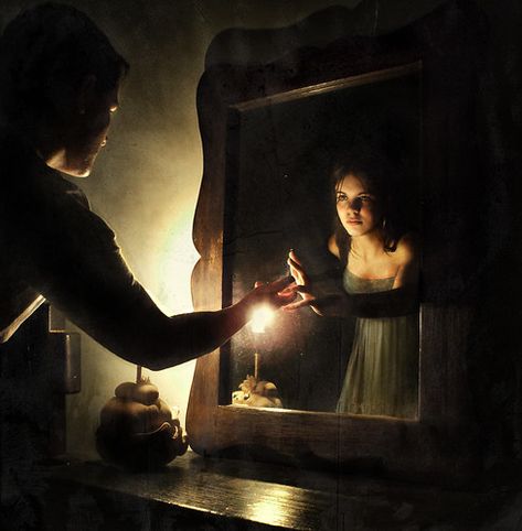 Look at your face in the Mirror... | and I'm there inside. (… | Flickr Mirrors In Living Room, Selfie Poses No Face, Mirror Selfie Poses No Face, Poses No Face, Candle Gazing, Decorating With Mirrors, Candle In The Dark, Mirror Drawings, Scary Stories To Tell