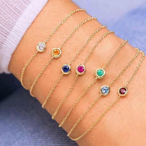 by Eleonora Beracasa ✨ on Instagram: “Featuring is what we do best, stacking is the second 😉🌈✨” Gold Birthstone Bracelet, Bracelet For Mom, Bezel Bracelet, Bracelet Christmas, Mother Rings, Birthstone Bracelet, Personalized Gifts For Mom, Birthstone Bracelets, Minimalist Bracelet