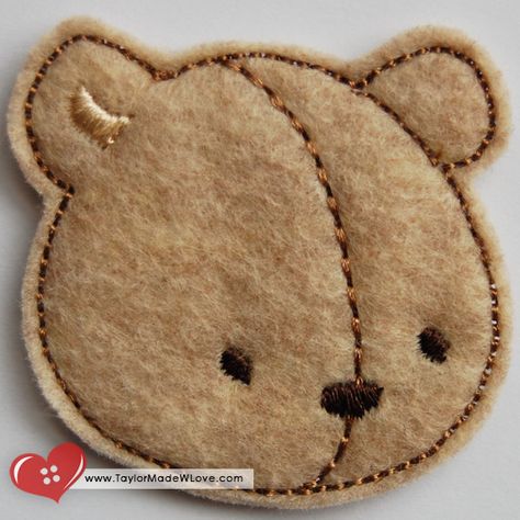 Jamie the Teddy Bear Head Feltie Digital Design by TaylorMadeWLove, $4.00 Teddy Bear Template, Bear Template, Bear Felt, Friend Crafts, Sewing Projects Clothes, Bear Head, Tic Tac Toe, Puzzle Pieces, Costume Accessories