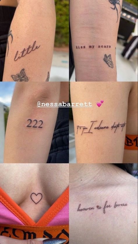 Nessa Barrett Tattoo, Tattoo Tour, Amor Tattoo, Scar Tattoo, Red Ink Tattoos, Cute Tiny Tattoos, Dope Tattoos For Women, Stylist Tattoos, Classy Tattoos