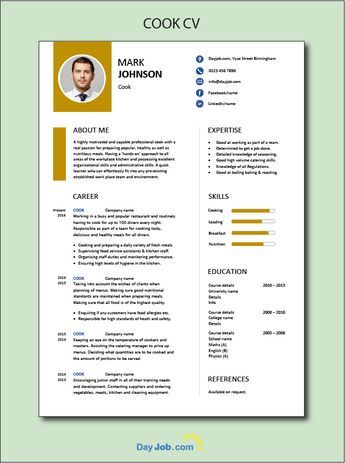 In a Cook CV show you are a capable professional who can work in a busy environment, cooking tasty, delicious, and healthy meals. You can get this Cook CV template for free. #cook #thecvcook #cookjobs #cookvacancy #restaurantjobs #restaurantjobsindubai #cookvacancy #chefjobs #chefvacancy #CV #templates #resume #cvtemplates #jobs #hiring #coverletters #careeradvice #jobsearch #UKJobs #jobseekers #resumewriting #cvwriting #interview #recruiters #career #vacancies Cv For Students, Cv Example, Chef Jobs, Cv Format, Cv Examples, Eye Exercises, Job Application, Jobs Hiring, Job Description