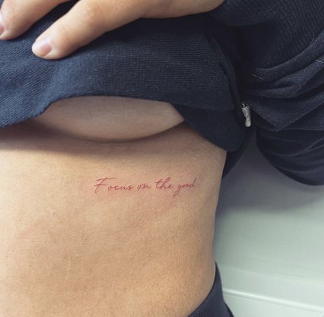 Red Letters Tattoo, Red Fineline Tattoo, Fine Line Red Tattoo, Red Letter Tattoo, Red Script Tattoo, Red Writing Tattoo, Red Lettering Tattoo, Red Fine Line Tattoo, Small Script Tattoo