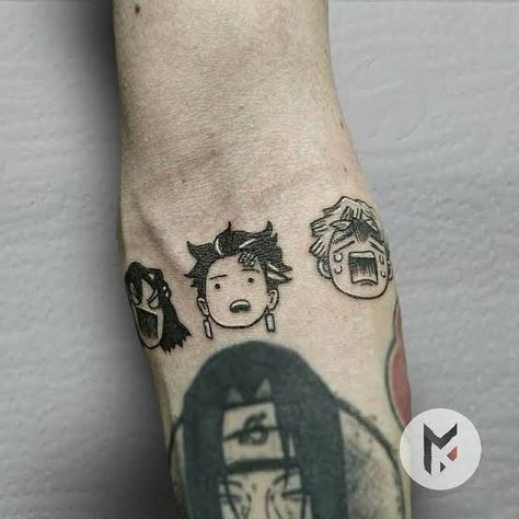 Roubei de alguém Sister Tattoo, Brother And Sister, Sister Tattoos, Anime Tattoos, Demon Slayer, Tatting, Collage, Tattoos, Anime