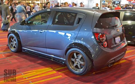 Chevrolet Sonic RS Import Tuner Chevrolet Aveo Modified, Chevrolet Sonic Hatchback, Spark Gt, Import Tuner, Chevy Spark, Chevrolet Sail, Chevy Sonic, Vw Mk1, Chevrolet Spark