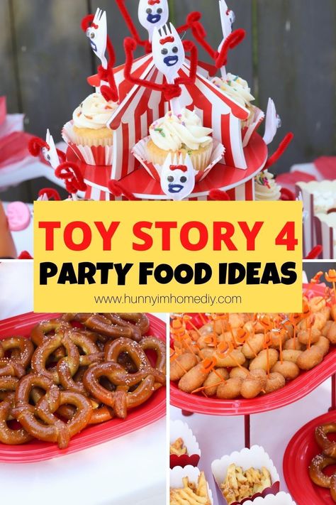 If you’re searching for Toy story birthday party ideas, you’ll love all these toy story party food ideas, including toy story 4 party food ideas. You can find Toy Story party food and Toy Story 4 party food! This is a cute Toy story party with tons of toy story birthday party ideas for boys. Whether you need toy story party food ideas or toy story 4 birthday party food ideas DIY, this party is perfect. Toy Story Birthday Party Ideas Food, Toy Story 4 Birthday Party, Toy Story 4 Birthday, 4 Birthday Party, Toy Story Party Food, Toy Story Food, Themed Meals, Birthday Party Ideas For Boys, Toy Story Birthday Party Ideas