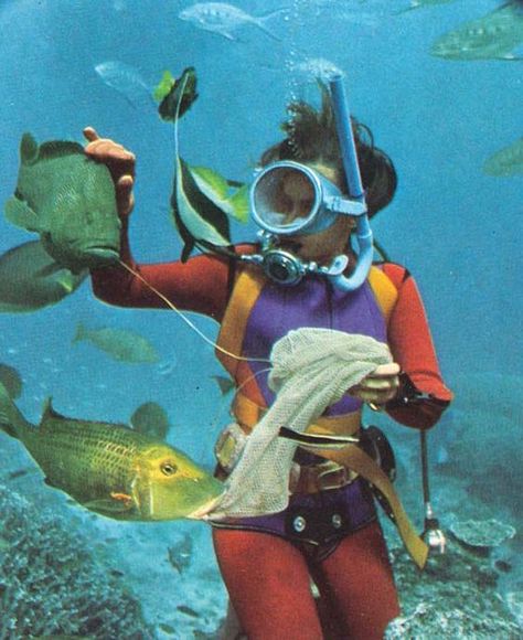 Vintage Scuba Woman Scuba Diver Craft, Scuba Diver Tattoo, Scuba Diver Costume, Scuba Tattoo, Scuba Woman, Scuba Diving Pictures, Scuba Diving Quotes, Scuba Diving Tank, Diver Art