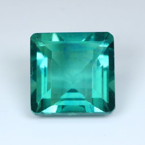 6.87 Ct Glowing ! Rare Teal Blue Green 100% Natural Fluorite From Afghanistan #fluorite #tealgreen #limitedmine #raregemstone #untreated #unheated #loosegemstones #natural #onlineshop #etsy #Afghanistan Green Fluorite, Rare Gems, Rare Gemstones, Square Cut, Lovely Colors, Teal Green, Teal Blue, Halloween Shopping, Art Inspo