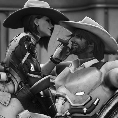 #mccree #jesse #jessemccree #aesthetic #overwatch Ashe And Cassidy Overwatch, Overwatch Ashe And Mccree Fanart, Cassidy And Ashe Icons, Ashe Mccree, Mccree X Ashe, Aesthetic Overwatch, Blackwatch Mccree, Ashe Overwatch, Jesse Mccree