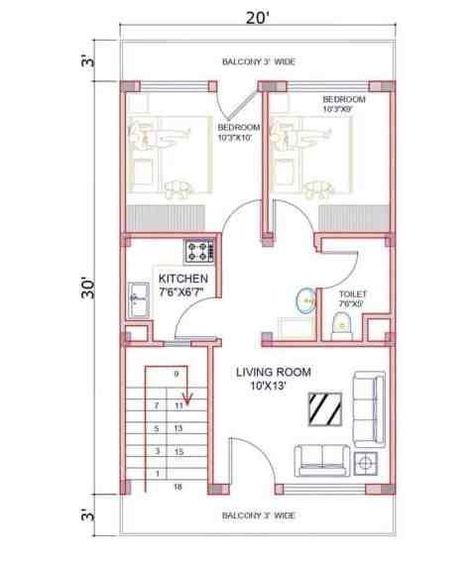 20×30 House Plan, East Facing House Plan, Smart House Plans, 20x30 House Plans, 20x40 House Plans, 30x40 House Plans, 2bhk House Plan, 3d Elevation, House Main Gates Design