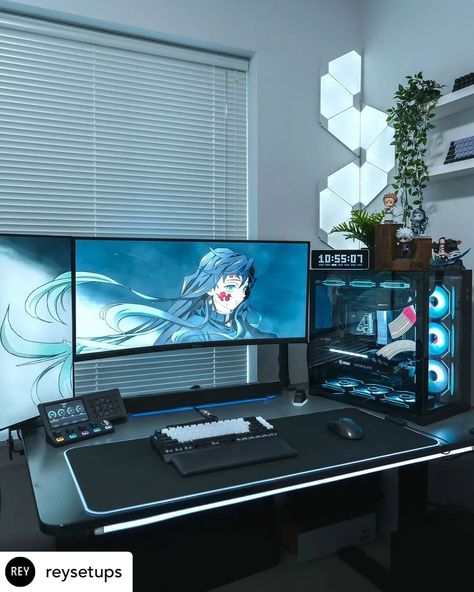 Boy Gaming Room, Boys Gaming Room, Anime Hypebeast, Gaming Computer Room, Uni Essentials, Setup Pc, Gaming Aesthetic, Hypebeast Room, Gaming Desk Setup