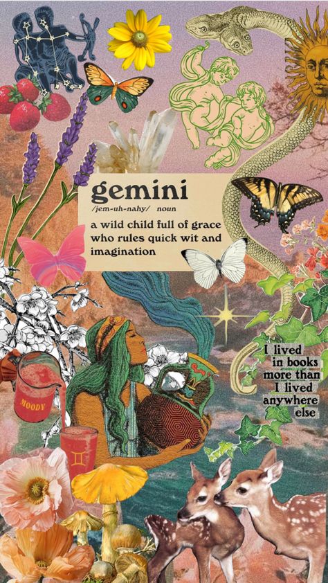 #gemini #geminiseason #astrology #zodiac June Gemini Characteristics, Gemini Phone Wallpaper, Gemini Screensaver, Geminicore Aesthetic, Gemini Art Goddesses, Gemini Art Illustrations, Gemini Moon Aesthetic, Gemini Wallpaper Aesthetic, Gemini Boyfriend