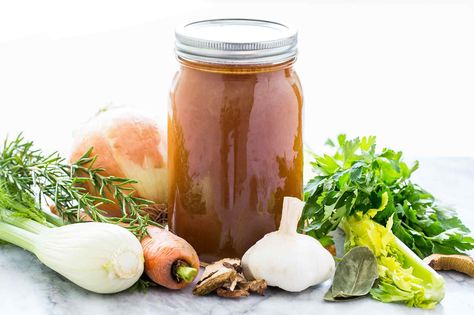 So much better than store bought! Homemade vegetable stock with carrots, onions, celery, parsley, herbs, and mushrooms. Mushroom Stock, Stock Recipes, Vegetable Scraps, Bone Broth Recipe, Wild Mushroom, Dried Mushrooms, Broth Recipes, Chopped Carrots, Wild Mushrooms