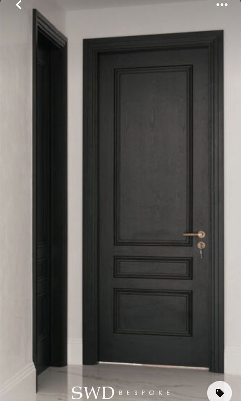 Stained Interior Doors, Dark Interior Doors, Dark Doors, Dark Trim, Black Interior Doors, Inside Doors, Brown Doors, Stained Doors, Walnut Doors