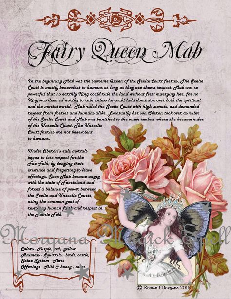 Faerie Queen Aesthetic, Faery Witchcraft, Faerie Witchcraft, Faerie Lore, Fairies Facts, Fairy Lore, Fairy Spells, Queen Of The Fairies, Queen Mab