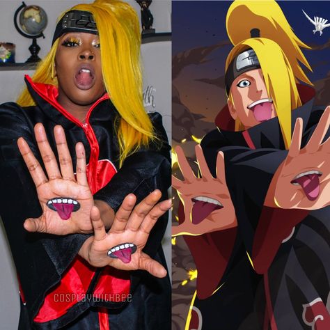 Naruto Costume Ideas, Deidara Cosplay, Naruto Deidara, Black Naruto, Naruto Costumes, Cosplay Naruto, Women Cosplay, Naruto Cosplay, True Art