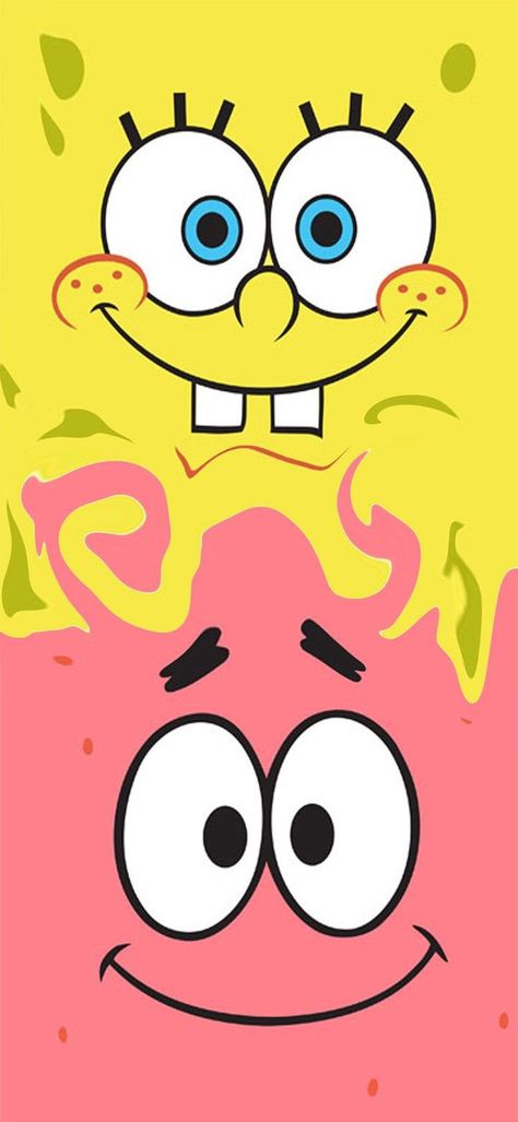 Spongebob Und Patrick, Cartoon Network Wallpapers, Patrick Wallpaper, Wallpaper Spongebob, Minimalist Wallpaper Phone, Spongebob Drawings, سبونج بوب, Funny Artwork, Seni Pop