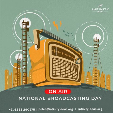 Increasing your online presence is the most effective way to broadcast your brand's voice! Share your valuable voice on this National Broadcasting day! #broadcasting #broadcast #radio #media #music #broadcaster #tv #streaming #journalist #news Tv Streaming, Brand Voice, Creative Ads, Online Presence, Special Day, Media, Tv, Music