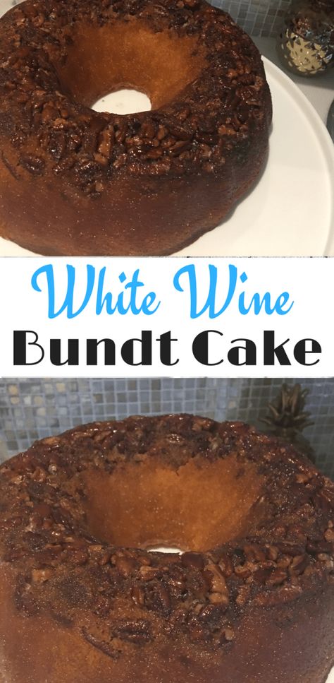 White Wine Cake Recipe, Wine Bundt Cake, White Wine Cake, Wine Cake, Dirt Cake, Mini Bundt Cakes, Baby Shower Brunch, Just Cakes, Pound Cake Recipes