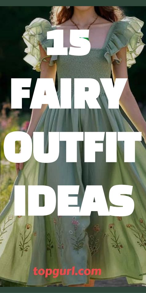 15 Enchanting Fairy Outfit Ideas That Are Pure Magic. Modern Fairy Outfit, Fairy Accessories Diy, Fairytale Outfit Ideas, Enchanted Outfit Ideas, Fairy Look Outfit, Fairy Theme Outfit, Enchanted Forest Theme Outfit, Fairy Outfit Ideas Costumes, Renfest Fairy