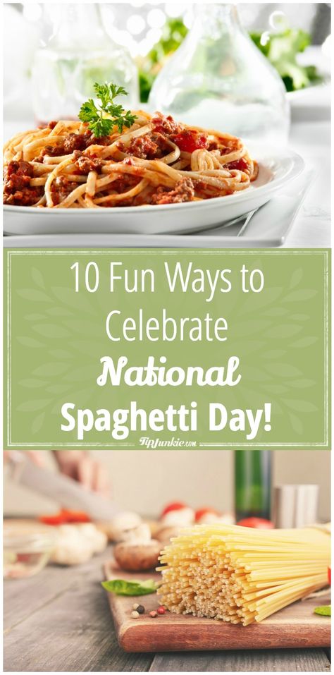 10 Fun Ways to Celebrate National Spaghetti Day National Spaghetti Day Activities, Spaghetti Fundraiser Ideas, Ways To Celebrate January, Spaghetti Fundraiser, Spaghetti Dinner Fundraiser, National Spaghetti Day, National Food Days, Halloween Costume Patterns, Food Holidays