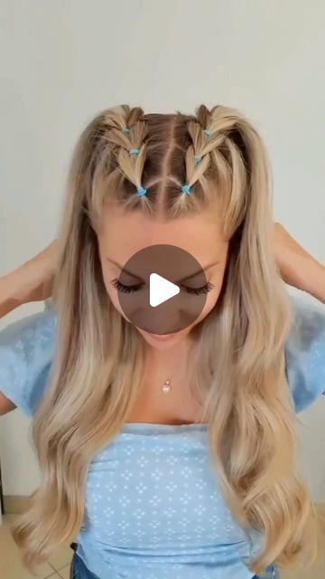 AllBraidsEveryDay on Instagram: "Fun Style👸🏼
•
Author @poppy_hairstyles 
•
#weddinghairinspo #cabellorubio #peinadosvideos #bridehairstyle #hairideas #hairtrends #mermaidhair #peinados #haireducation #weddinghair #peinadosvideos #hairstyles #weddingupdo #baleyage #cabellosano #hairtransformation #hairfashion #tutorialespeinados #hairinspo #hairtutorial #hairhacks #hairstyles #cabello #hairdo #trenzas #braids #hairtips #hairtrick #weddinghairstyle #hairvideos" Poppy Hairstyles, Party Hair, Wedding Updo, March 1, Mermaid Hair, Fun Style, Party Hairstyles, Hair Transformation, Bride Hairstyles