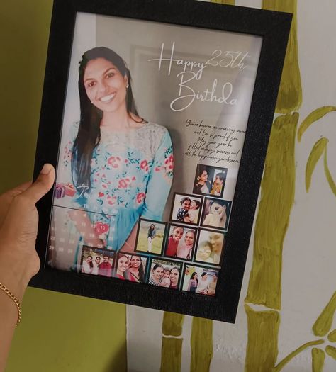 Birthday Photo Frame DM FOR ORDER ‼️ #framedesigns #frames #designs #framesdesign #trendingframes #engage #photoframegifts #birthdayphotoframe Photo Frame Ideas Handmade For Birthday, Photo Collage Ideas For Birthday, Birthday Gift Frame Ideas, Fream Poto Design, Photo Frame Collage Ideas, Birthday Photo Frame Ideas, Photo Frame Ideas For Birthday Gift, Photo Collage Ideas Framed, Birthday Frames Design