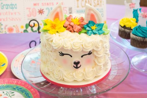 Llama First Birthday Cake, Llamacorn Birthday Cake, Lama Birthday Party Ideas, Llama Smash Cake, Llama Birthday Party Cakes, Llama First Birthday Party Girl, Llama Party Food, Llama Cake Ideas, Llama Cupcake Cake