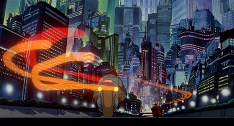 44 Amazing Stills from Akira - Album on Imgur Katsuhiro Otomo, Sci Fi Anime, Neo Tokyo, Cyberpunk Anime, Anime Scenery Wallpaper, Retro Aesthetic, Cultura Pop, Scenery Wallpaper, Anime Scenery