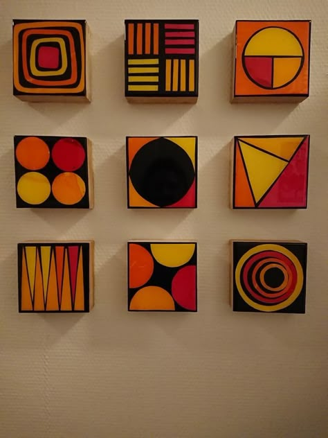 Abstract Geometric Art Paintings, Clay Artwork, Geometric Canvas Art, Kitchen Designs Ideas, Koti Diy, Beautiful Kitchen Designs, Quilt Modernen, Yupo Paper, Soyut Sanat Tabloları