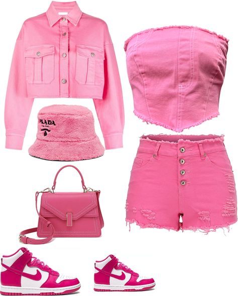 cool barbie Outfit | ShopLook Modern Barbie, Movie Inspired Outfits, Barbie Movie, High Sneakers, Nike Dunk High, Dunk High, Barbie Movies, Themed Outfits, Outfit Maker