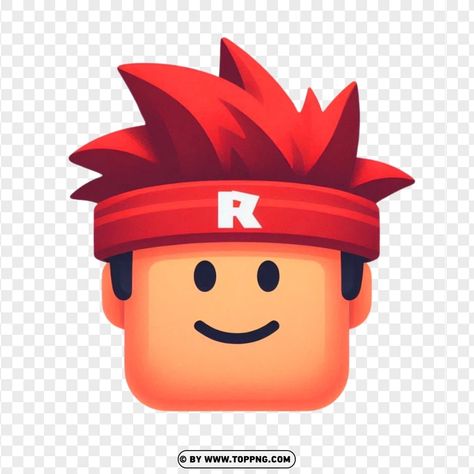 Red Spiky Hair, Roblox Face Png, Roblox Clipart, Roblox Head, Roblox Christmas, Pinterest Png, Roblox Face, Cinnamon Hair, Roblox Characters