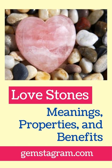 Stones For Love, Symbols For Love, Stones Meanings, Facts About Love, Love Stones, Love Facts, Meaning Of Love, Love Each Other, Crystal Stones