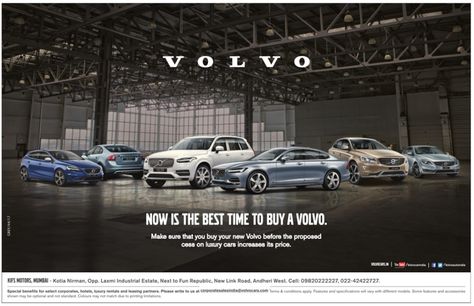 Volvo Advertising, Volvo Ad, Car Shoot, Volvo Car, Best Time To Buy, Promotion Design, Volvo Cars, Volvo Trucks, New Roads