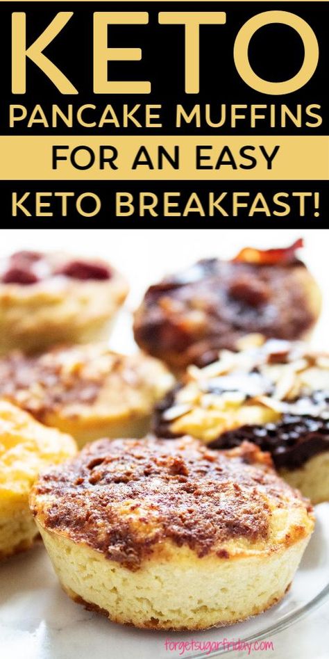 Pancakes Raspberry, Pancakes Bacon, Breakfast Kids, Muffins For Breakfast, Easy Keto Breakfast, Diet Desserts Recipes, Quick Keto Breakfast, Keto Muffins, Pancake Muffins