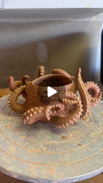 Octopus Art, Third Trimester, Ceramic Planters, Ceramic Art, Octopus, To Create, Ceramics, 3rd Trimester