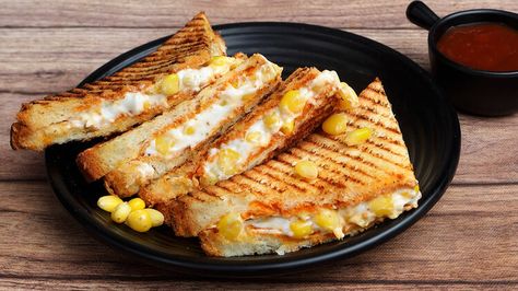 Upgrade Grilled Cheese Sandwiches With Charred Sweet Summer Corn Fancy Grilled Cheese Sandwiches, Basic Grilled Cheese, Fancy Grilled Cheese, Hot Sandwiches, Ultimate Grilled Cheese, Perfect Grilled Cheese, Corn Cheese, Grilled Cheese Sandwiches, Hot Sandwich