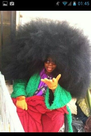 This woman holds the world record of having the largest afro! #hair inspiration Afro Hair Art, Big Afro, Huge Hair, Afro Curls, Big Hair Dont Care, Girls Natural Hairstyles, Beautiful Natural Hair, Pelo Afro, Coily Hair