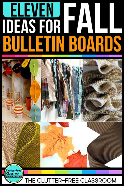 Easy Fall Bulletin Boards, Bulletin Board Ideas For Elementary, Fall Bulletin Board Ideas, Classroom Wall Displays, November Bulletin Boards, Fall Bulletin Board, School Hallway, Clutter Free Classroom, October Activities