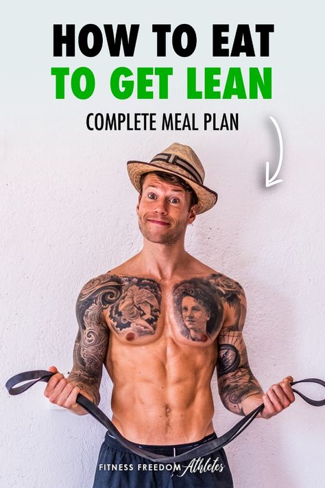 It’s time to look at your nutrition more scientifically and effectively to build a lean and healthy body long term. After all, you can’t out-exercise a bad diet.  This Evergreen Nutrition Framework that I’m about to take you through, is the same one I use. Along with over 8,000+ people in the Fitness Freedom Athletes community.  It’s science-backed, simple, and flat-out works. Let’s get into it… Lean And Fit Exercises, Lean Body Diet Plan For Women, Lean Fit Body Goals, Healthy Diet For Men, Men Healthy Lifestyle, Body Builder Diet, Lean Body Diet, Pre Workout Shake, Lean Muscle Diet