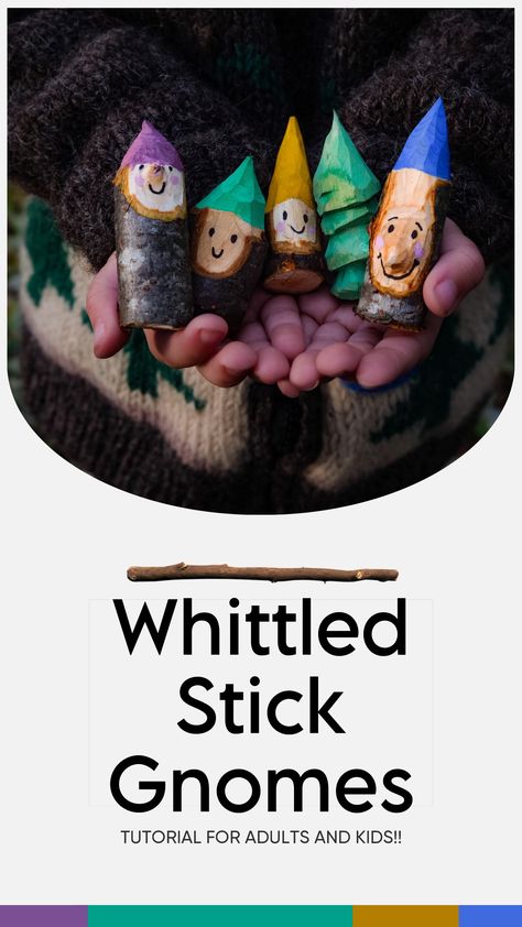 Stick Carving Ideas Easy, Wood Shavings Craft, Easy Whittling Projects, Whittling For Kids, Wood Crafts For Kids, Forest Crafts, Wool Crafts Diy, Forest School Activities, Whittling Projects